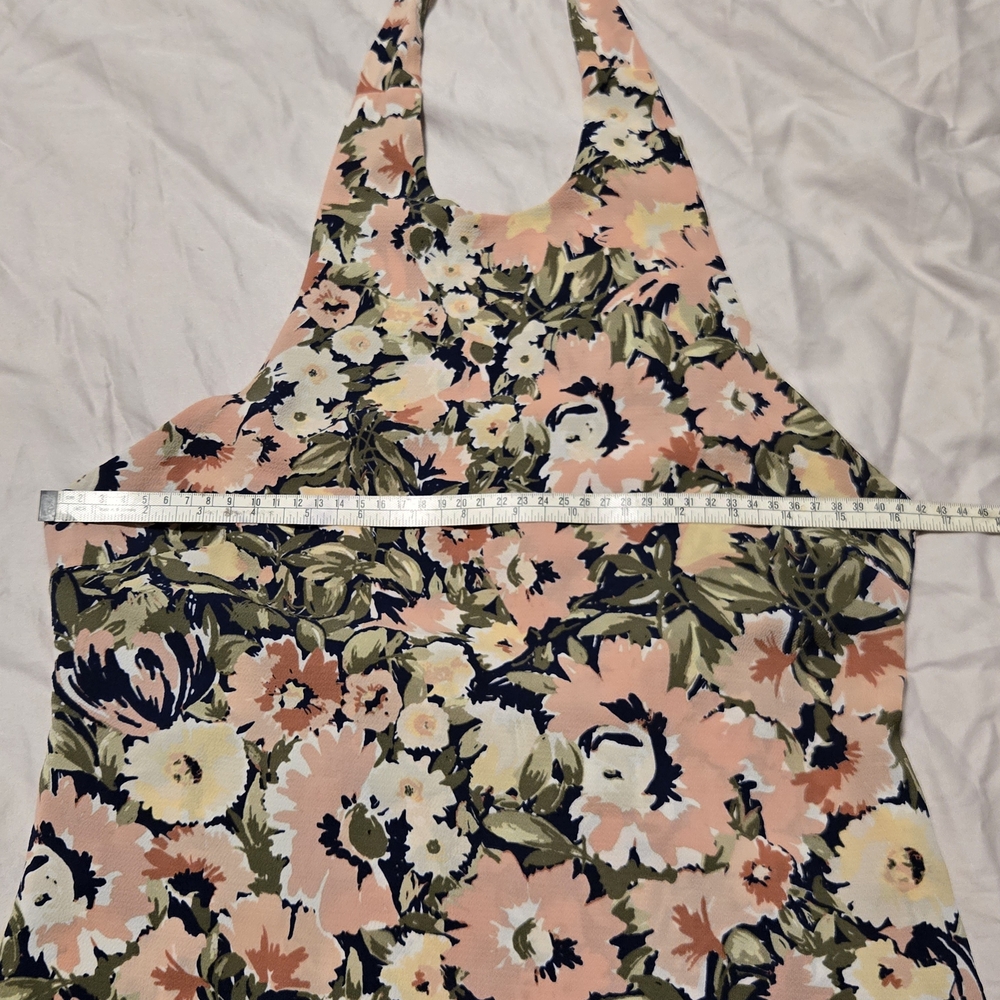 AKIRA CHICAGO BLACK LABEL Boho Floral Print Halter Top With Tie Back. Size S. - Picture 11 of 11